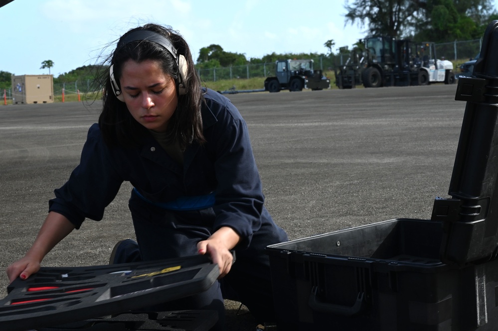 F-22 Raptors launch, land during AR 23-1