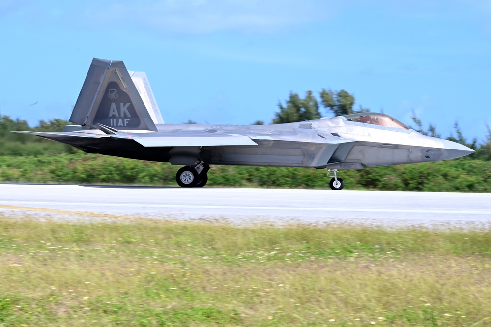 F-22 Raptors launch, land during AR 23-1