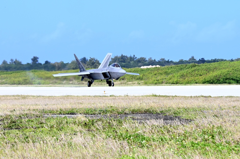 F-22 Raptors launch, land during AR 23-1