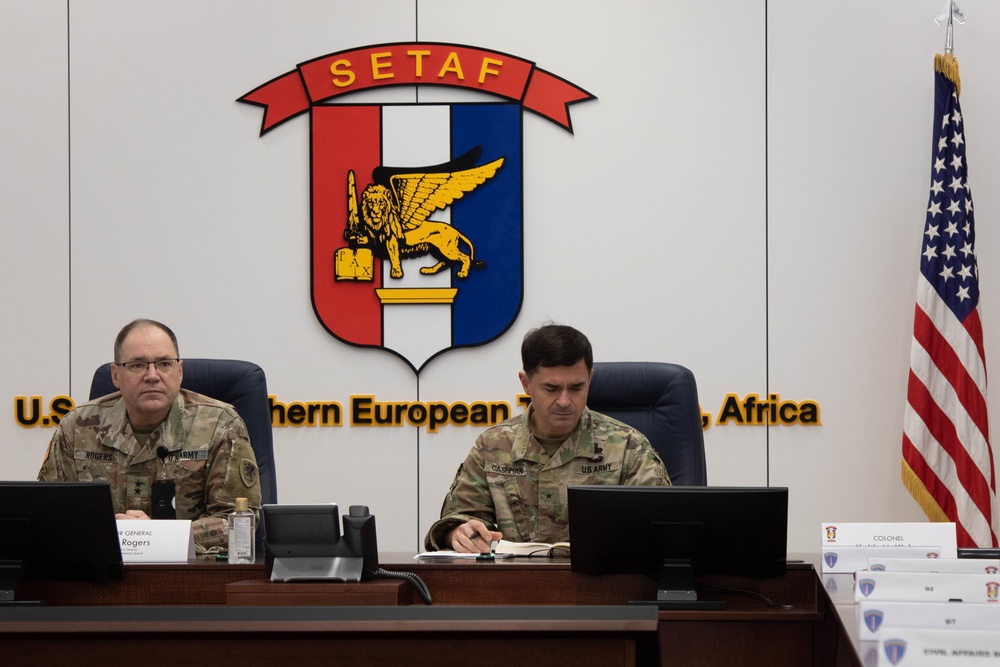 SETAF-AF leadership welcomes Michigan National Guard's Adjutant General