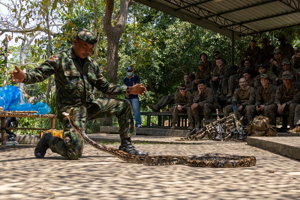 Battalion Landing Team 2/4 Cobra Gold 23 conducts Jungle Survival Training