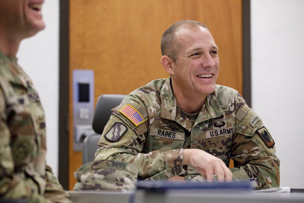 CSM Raines tours WAATS, meets with AZ ARNG Soldiers