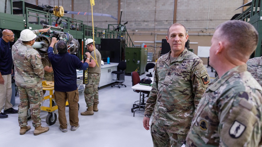 CSM Raines tours WAATS, meets with AZ ARNG Soldiers