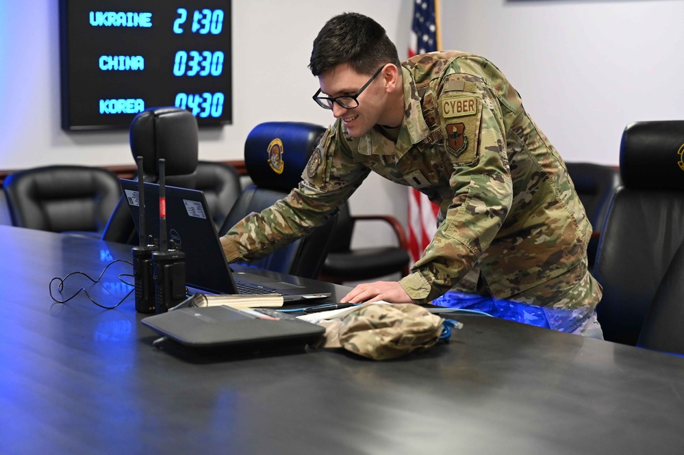 97 CS Airmen soak up readiness skills during MOPP exercise