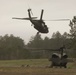 Soldiers with 2BCT of the 10th Mountain Division are moved by helicopter for JRTC