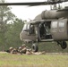 Soldiers with 2BCT of the 10th Mountain Division are moved by helicopter for JRTC