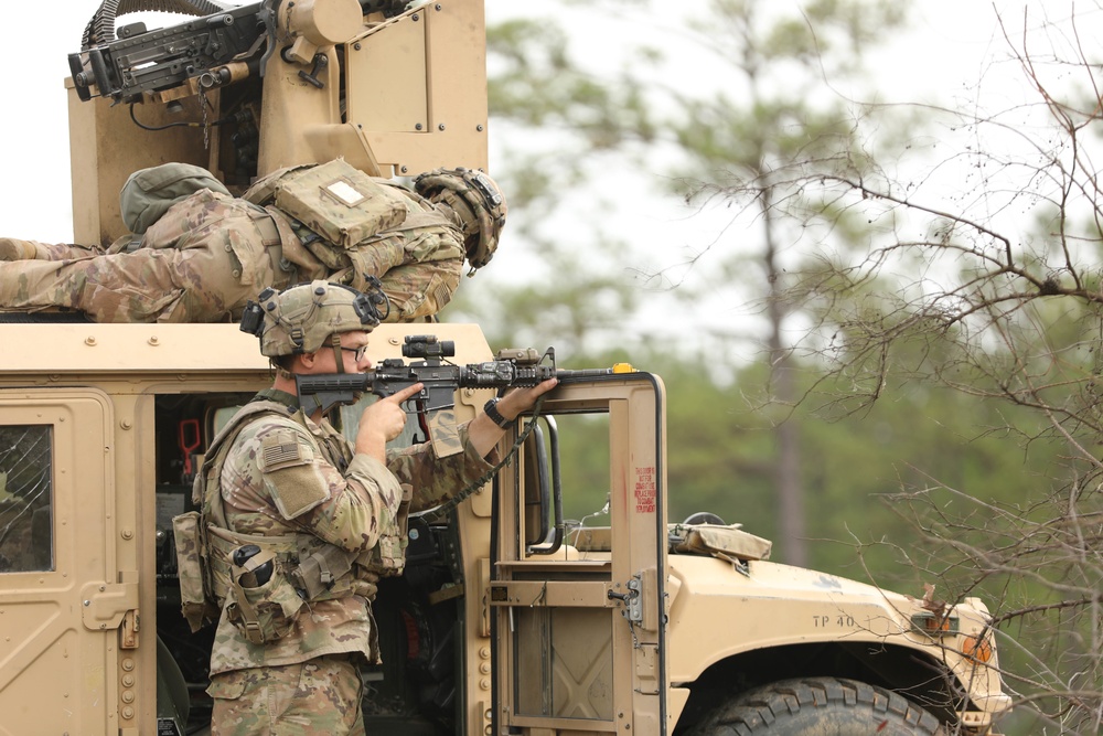 Soldiers with 2BCT of the 10th Mountain Division are moved by helicopter for JRTC