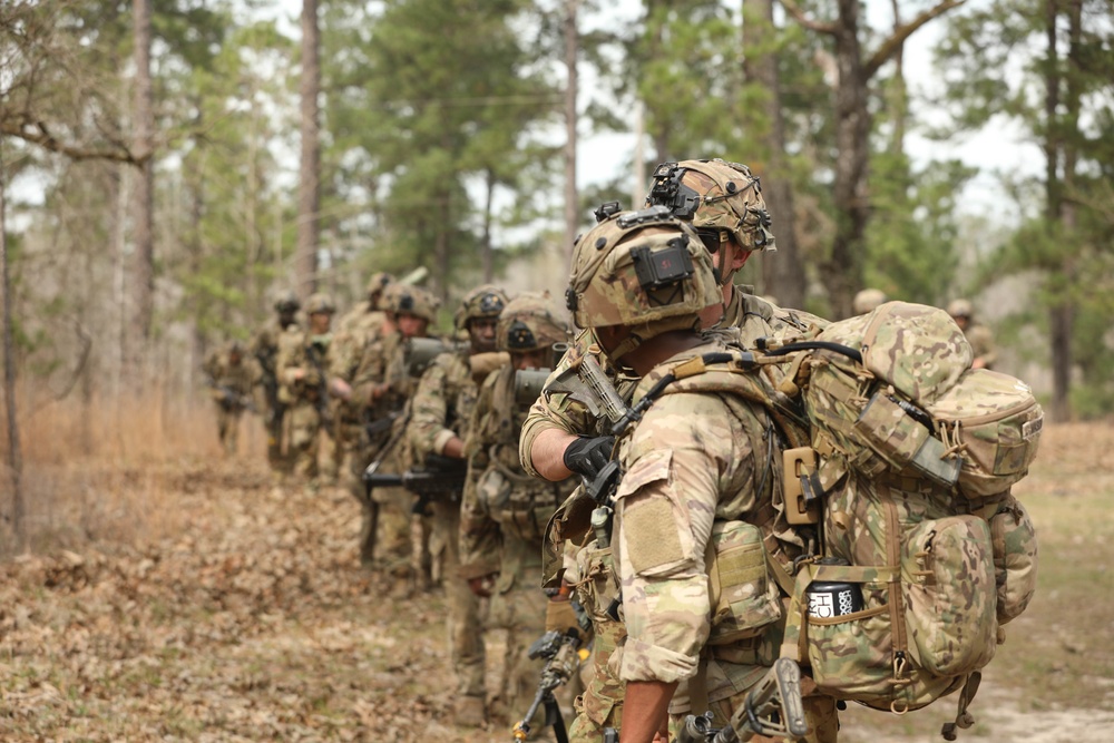 Soldiers with 2BCT of the 10th Mountain Division are moved by helicopter for JRTC