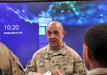 Sgt. 1st Class Cesar Diaz serving at Fort Lee