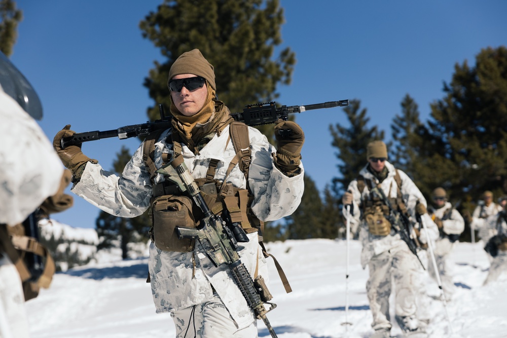 Marines learn to operate and survive in cold mountainous environments at MCMWTC