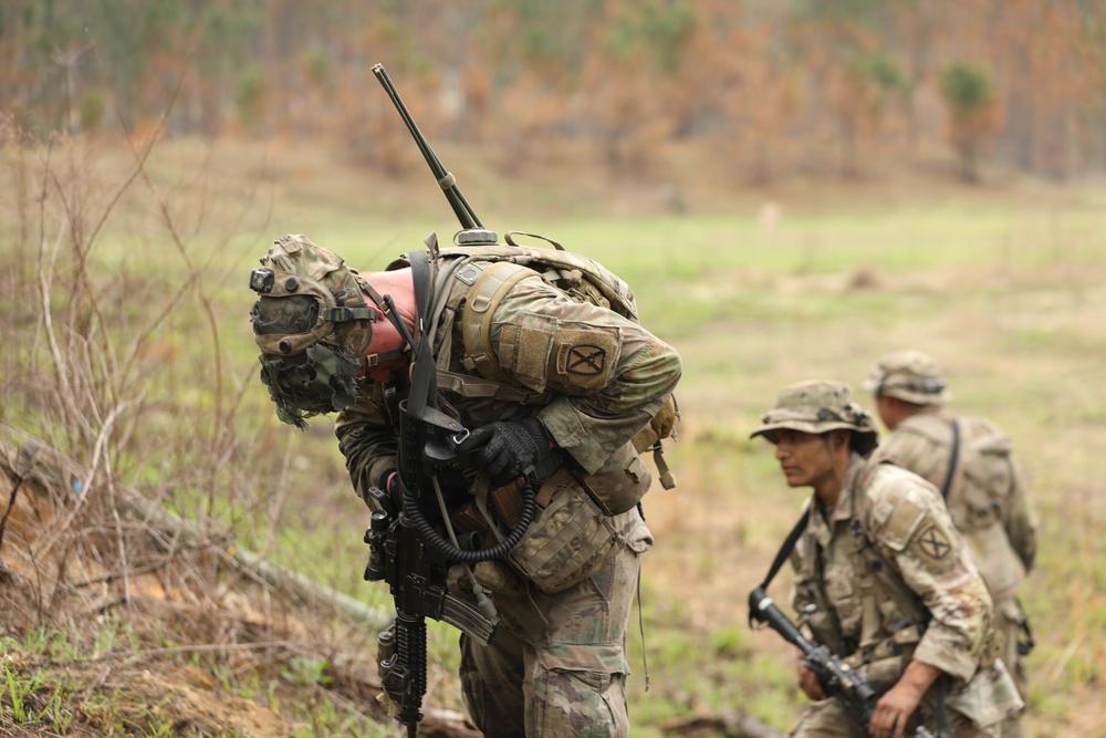 Soldiers from the 2BCT face off with Geronimo in an intense battle at JRTC