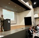 MAJ Jesús Soto, USACE, Jacksonville offers welcome remarks during Industry Day
