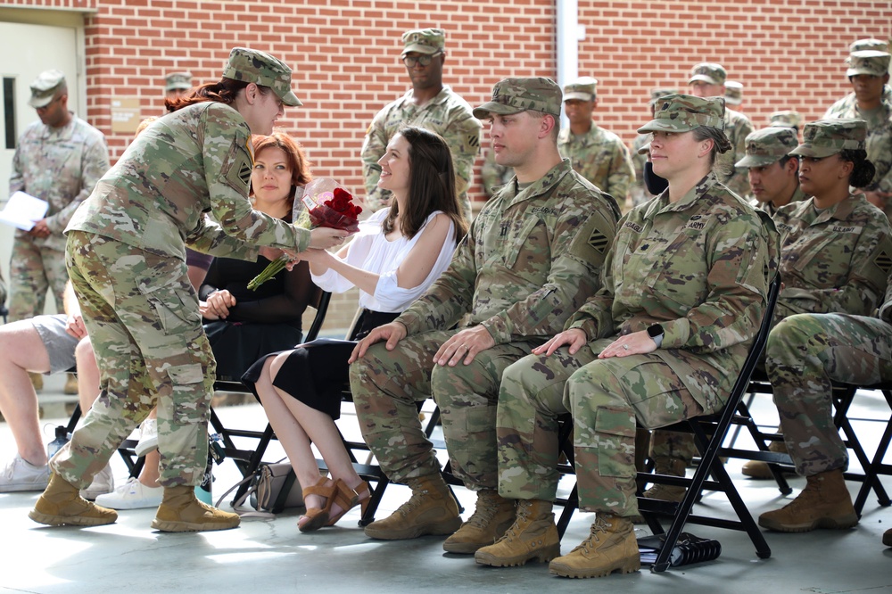 Headquarters Company, 3rd Division Sustainment Brigade change of command ceremony