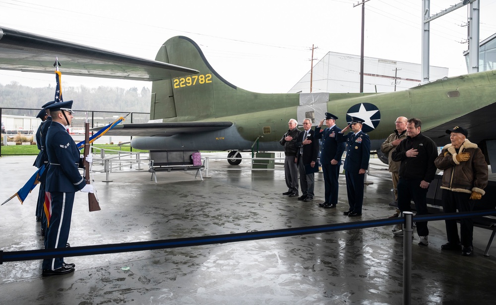 62d OG leadership celebrates local WWII veteran’s 100th birthday