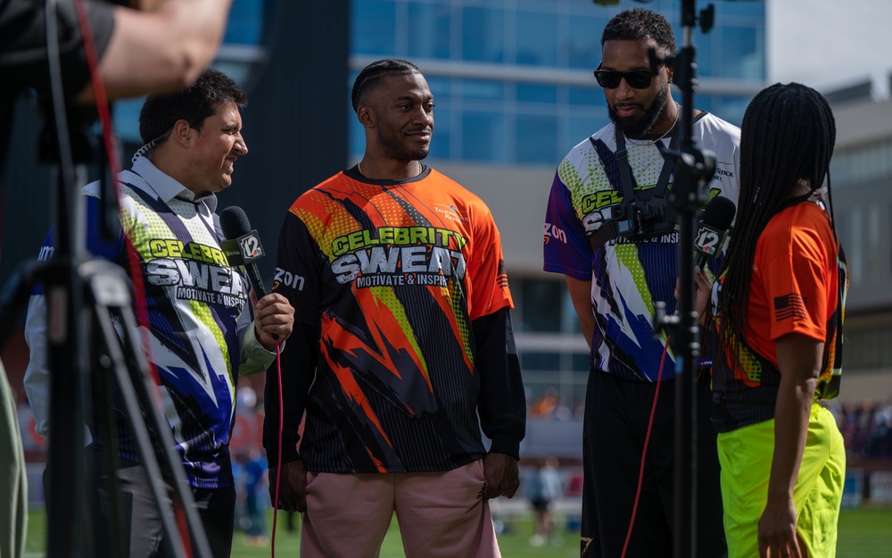 Luke Airmen participate in Celebrity Flag Football Game