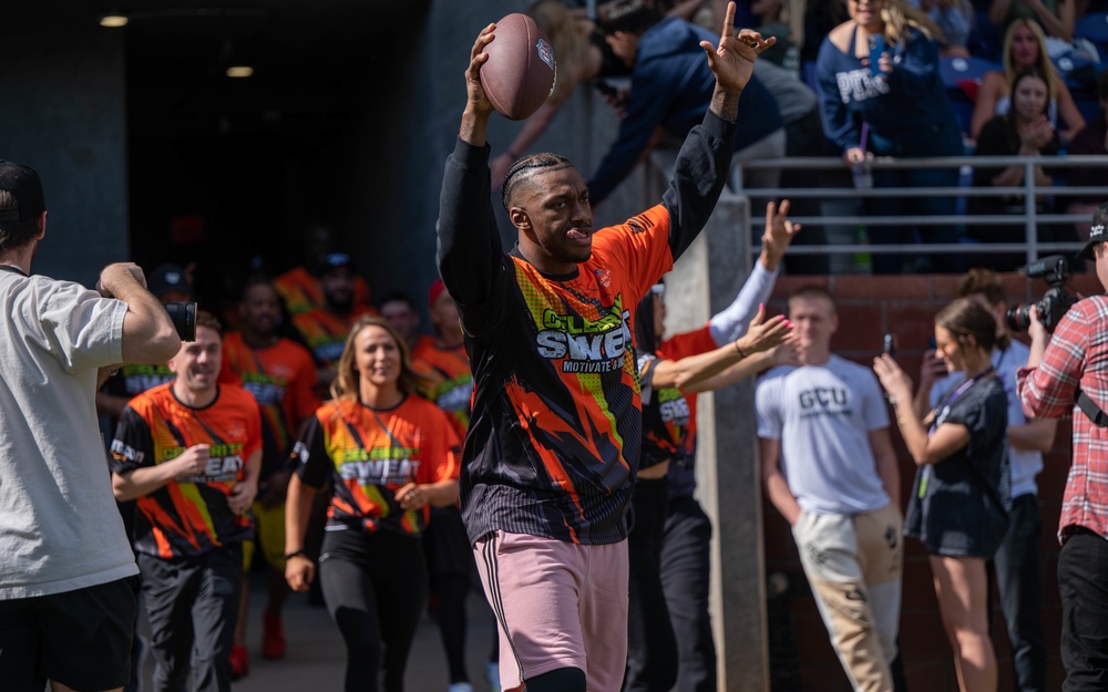 Luke Airmen participate in Celebrity Flag Football Game