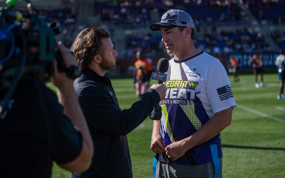 Luke Airmen participate in Celebrity Flag Football Game