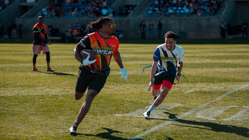 Luke Airmen participate in Celebrity Flag Football Game