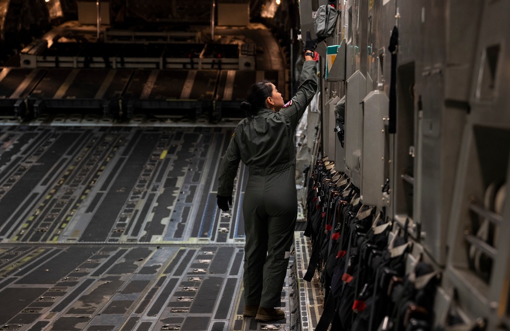 62d AW launches into Women’s History Month with all-female flight