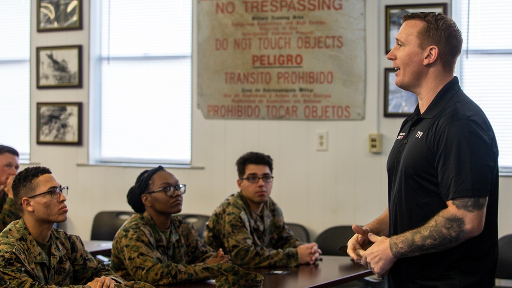 Medal of Honor Recipient Dakota Meyer visits MCB Camp Lejeune