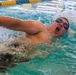 Sgt. Denzel Torres swims