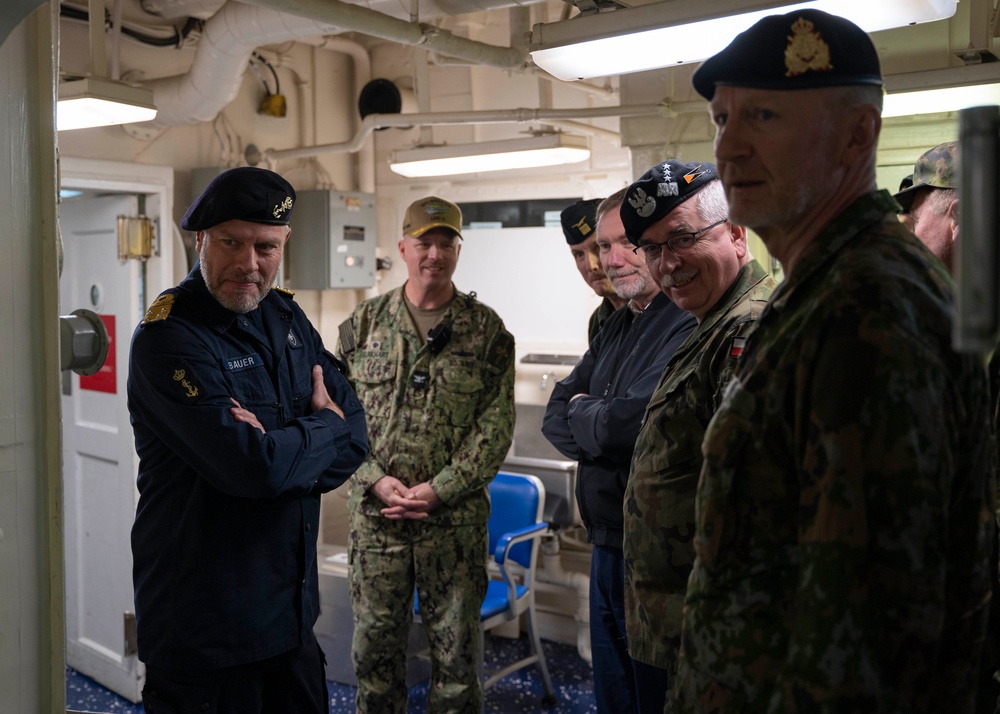 NATO Military Committee Tours USS Bataan