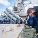 USS Benfold Conducts a 50-caliber Gun shoot while Underway