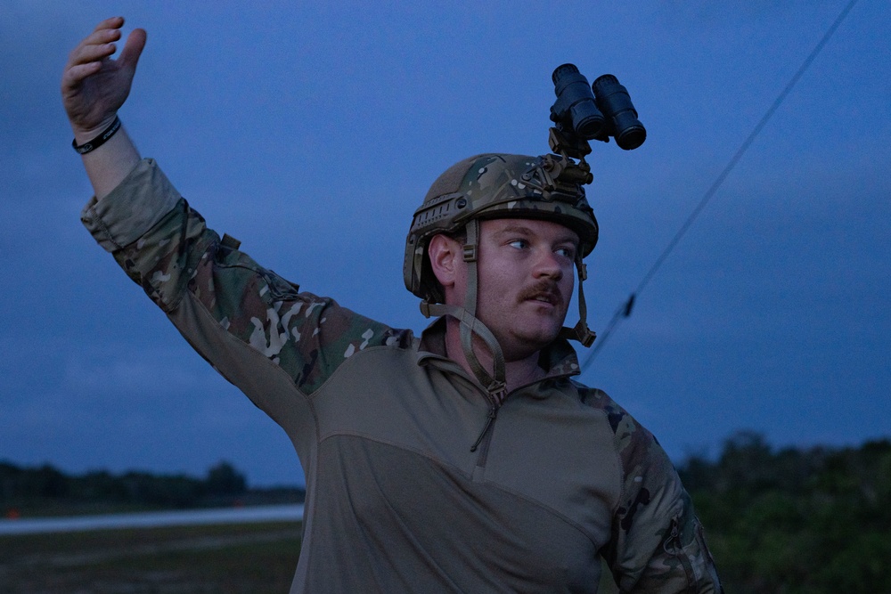 3rd AEW ATC and C-17 Pilots conduct low light training during Agile Reaper 23-1