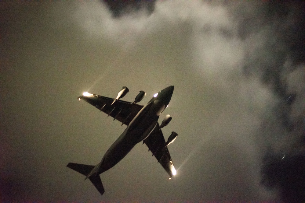 3rd AEW ATC and C-17 Pilots conduct low light training during Agile Reaper 23-1