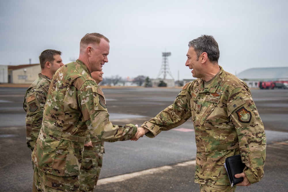 Yokota, Creech leadership visit Kanoya Air Base