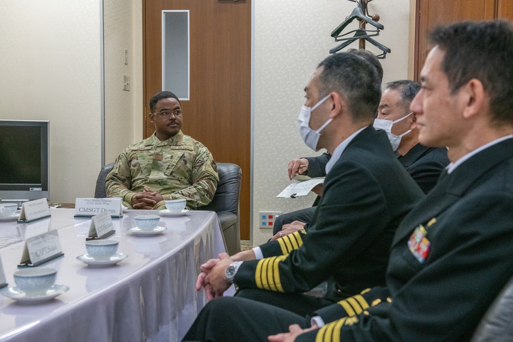 Yokota, Creech leadership visit Kanoya Air Base