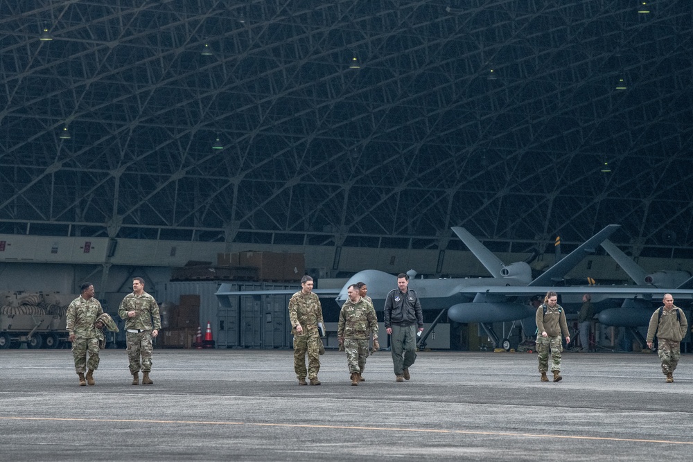 Yokota, Creech leadership visit Kanoya Air Base