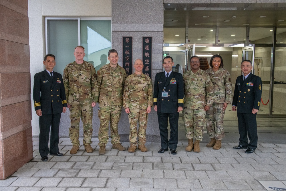 Yokota, Creech leadership visit Kanoya Air Base