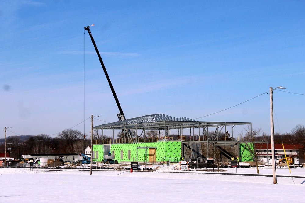 February 2023 construction operations of $11.96 million transient training brigade headquarters at Fort McCoy