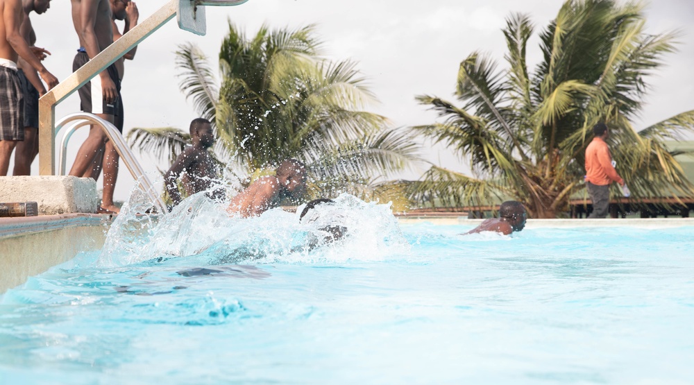 Ghana, Côte d'Ivoire, Netherlands conduct swim qualifications for Flintlock