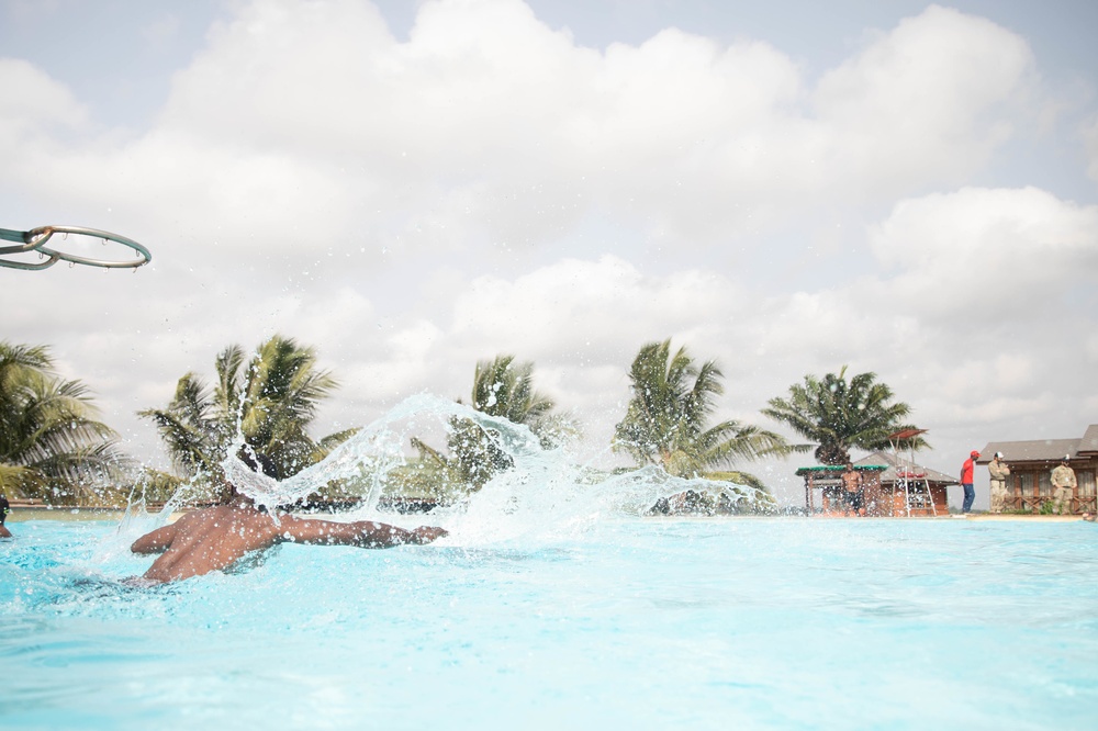 Ghana, Côte d'Ivoire, Netherlands conduct swim qualifications for Flintlock