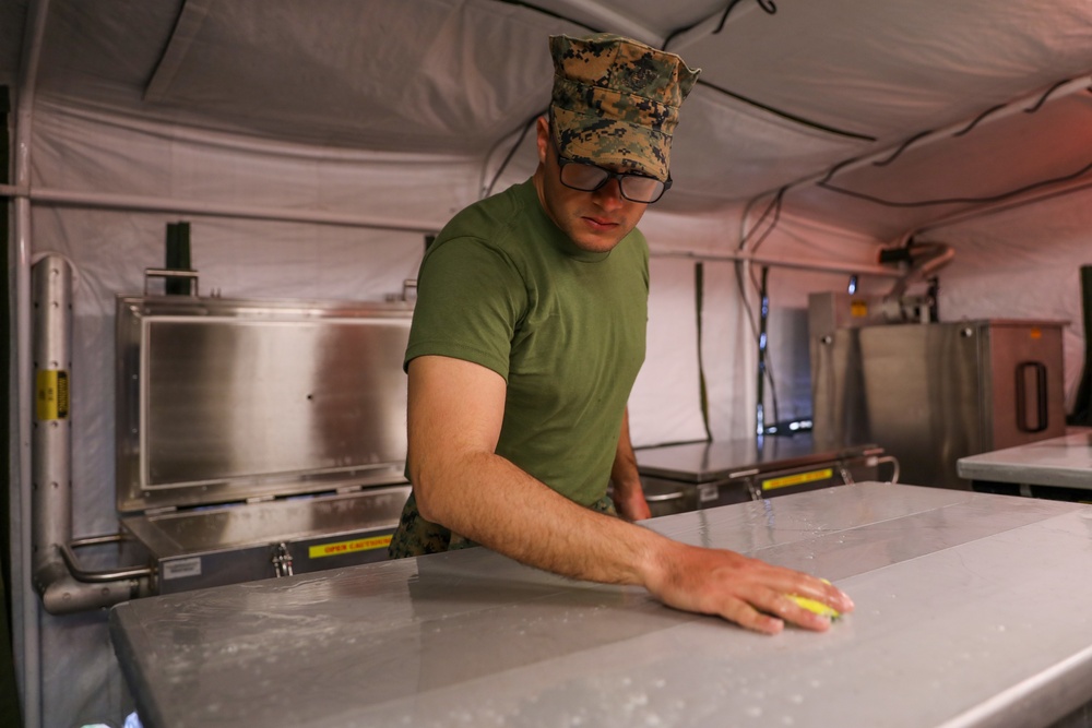 W.P.T Hill Competition | Headquarters Marine Corps personnel evaluates Food Service Marines