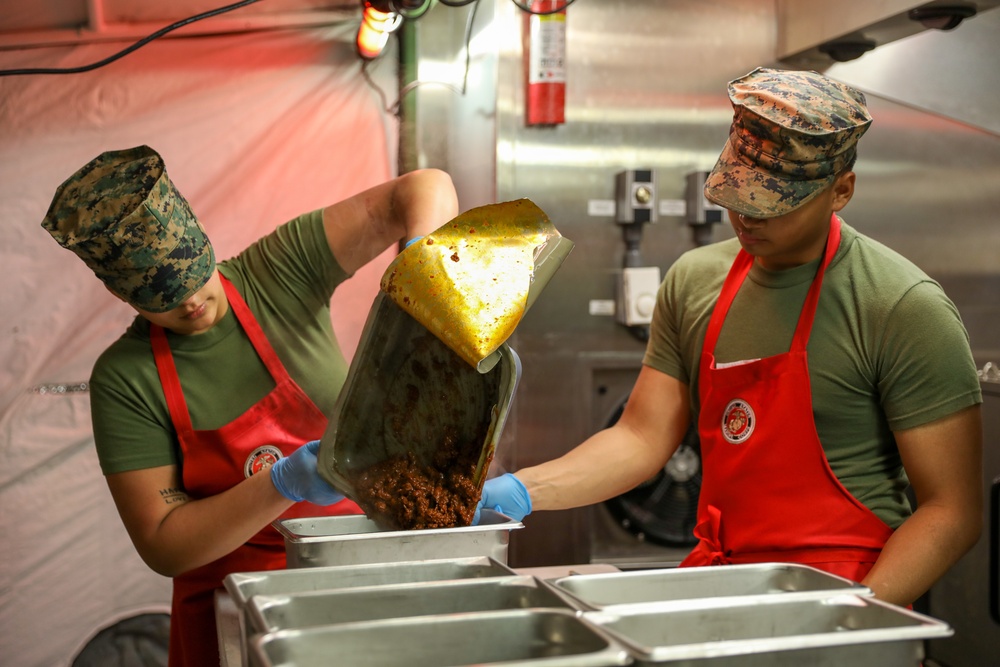 W.P.T Hill Competition | Headquarters Marine Corps personnel evaluates Food Service Marines