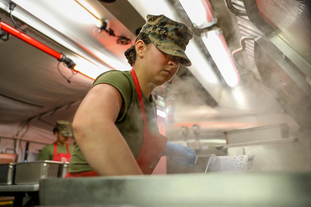 W.P.T Hill Competition | Headquarters Marine Corps personnel evaluates Food Service Marines