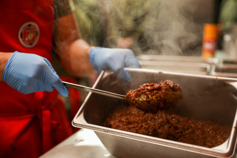 W.P.T Hill Competition | Headquarters Marine Corps personnel evaluates Food Service Marines