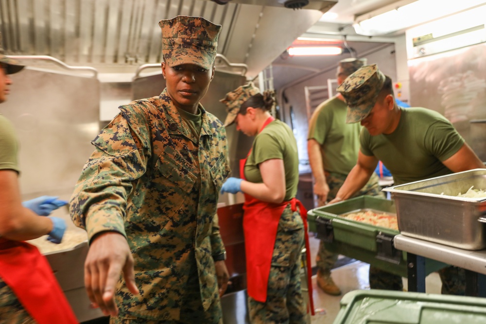 W.P.T Hill Competition | Headquarters Marine Corps personnel evaluates Food Service Marines