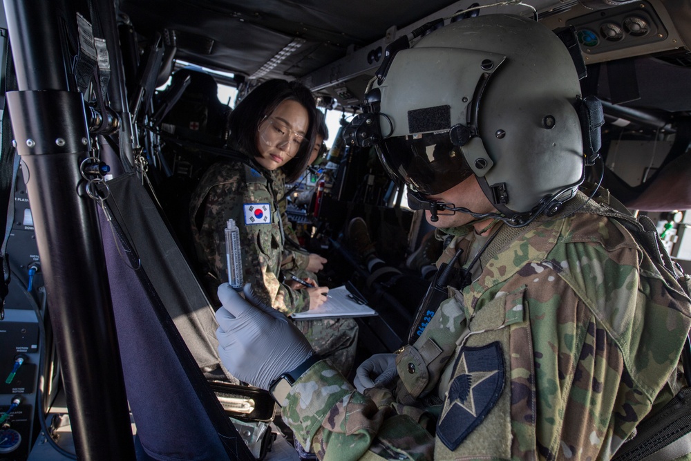 U.S. and ROK Medical train for trauma