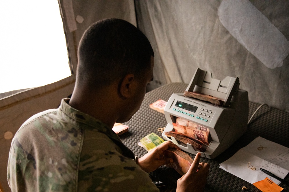 U.S. Forces support finance operations during Flintlock