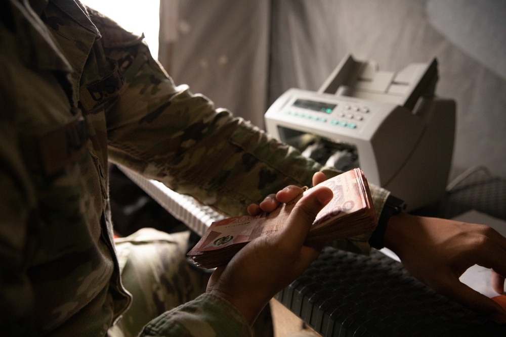 U.S. Forces support finance operations during Flintlock
