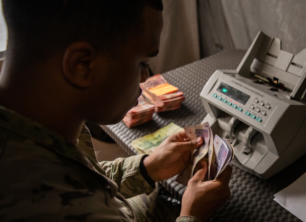 U.S. Forces support finance operations during Flintlock