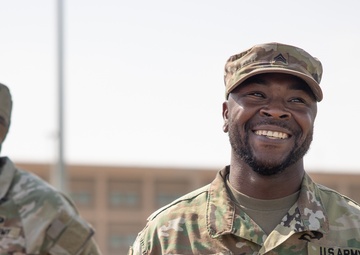 Sgt. Harris reenlistment ceremony