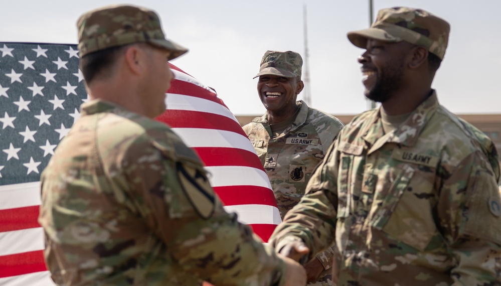 Sgt. Harris reenlistment ceremony