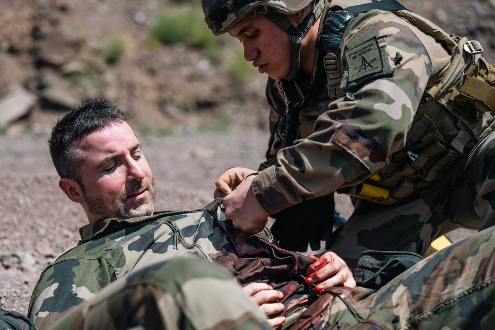 French and U.S. soldiers train together during WAKRI 2023
