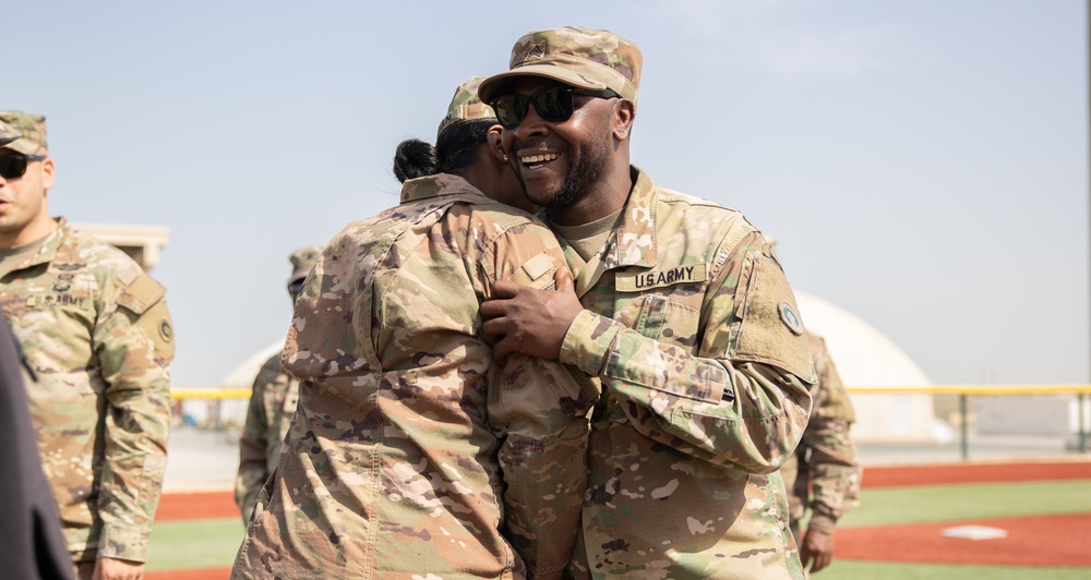 Sgt. Harris reenlistment ceremony