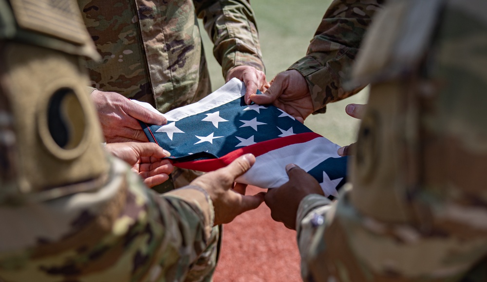 Sgt. Harris reenlistment ceremony